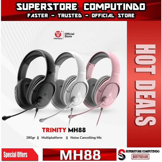 Fantech TRINITY MH88 Multiplatform Headset Gaming Mobile FREE SPLITTER