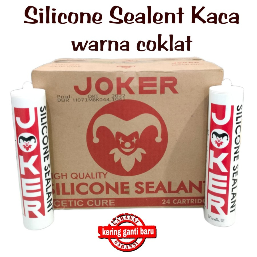 Sealent / Silent Kaca warna Coklat (Brown) 268