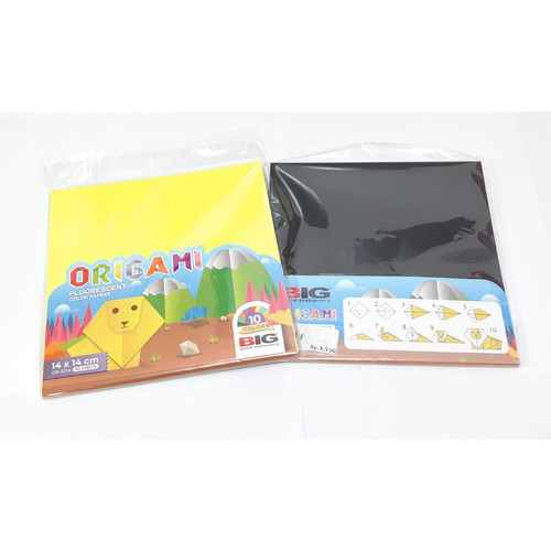 

BIG Kertas Origami Fluorescent 14 x 14cm 10 Colors isi 50 sheets