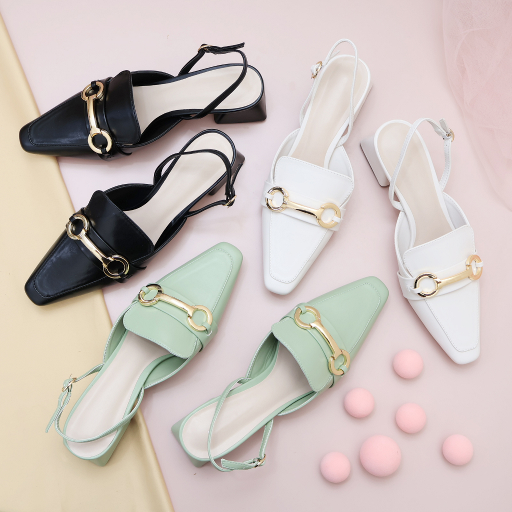 [ NEW ] Sepatu Wanita  C*K 489 - SNL Heels 4cm