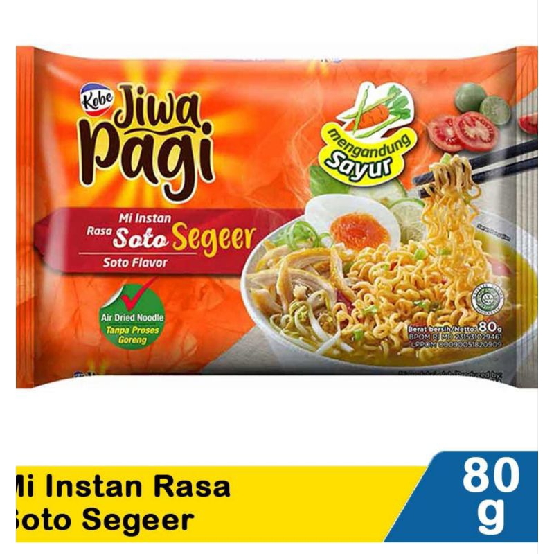 

Mie Kobe Jiwa Pagi soto seger 80gr