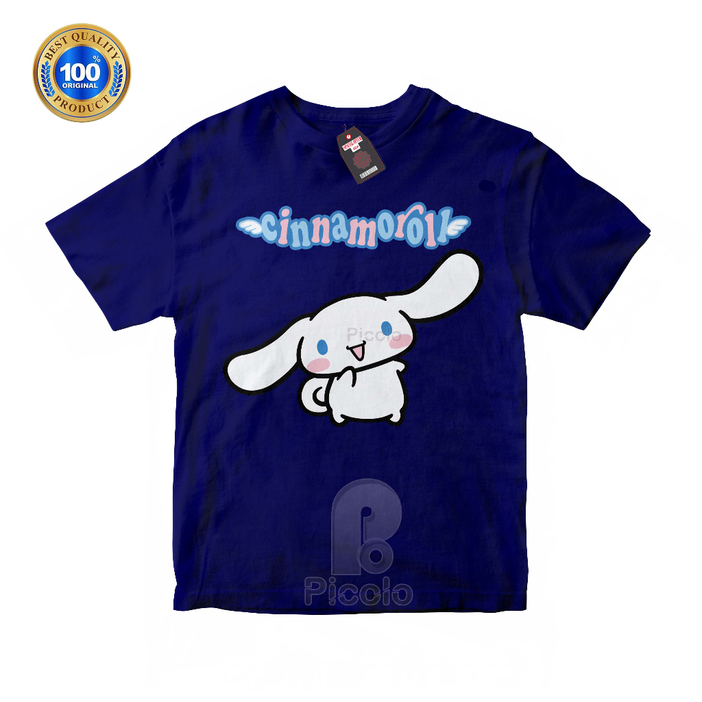 (FREE NAMA) BAJU KAOS ATASAN ANAK MOTIF KARAKTER CINAMOROL SANRIO Bahan COTTUN