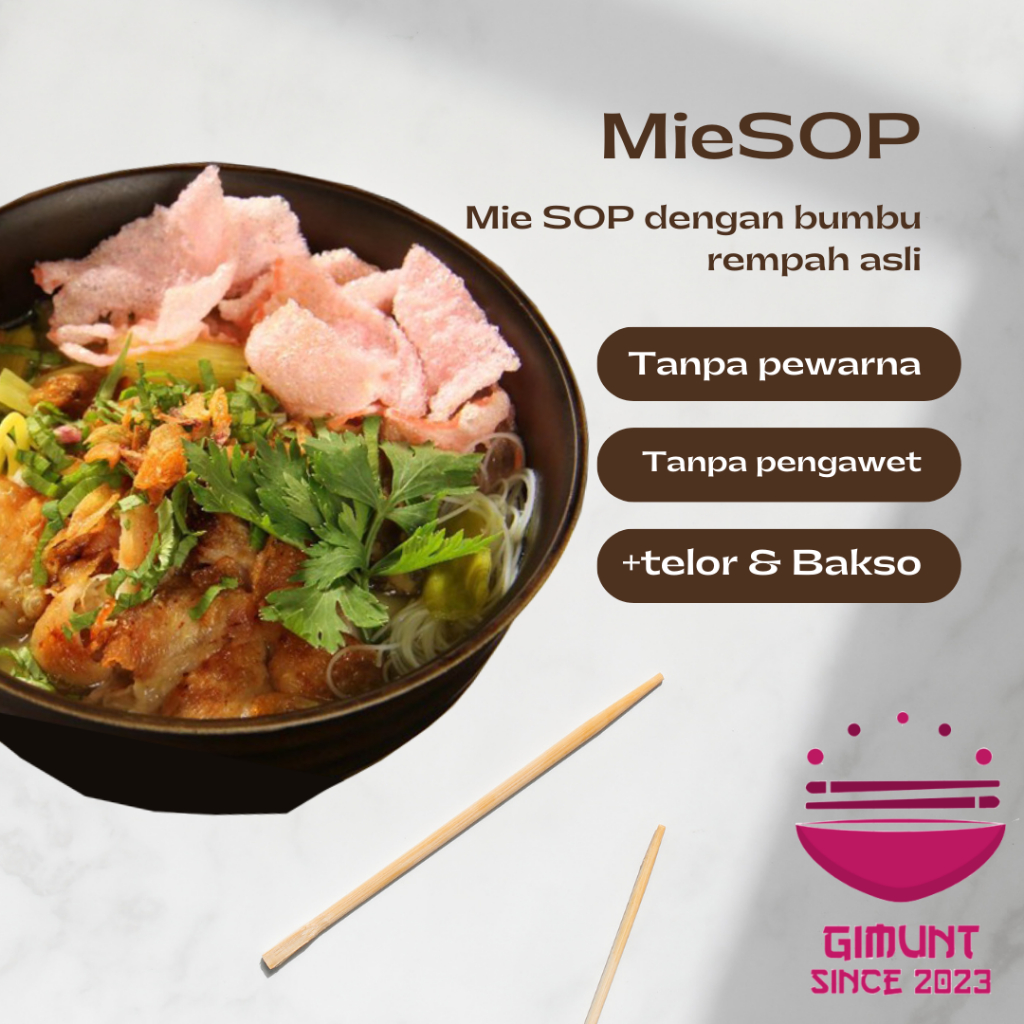 

Mie sop Gimunt Special Mie sop medan special
