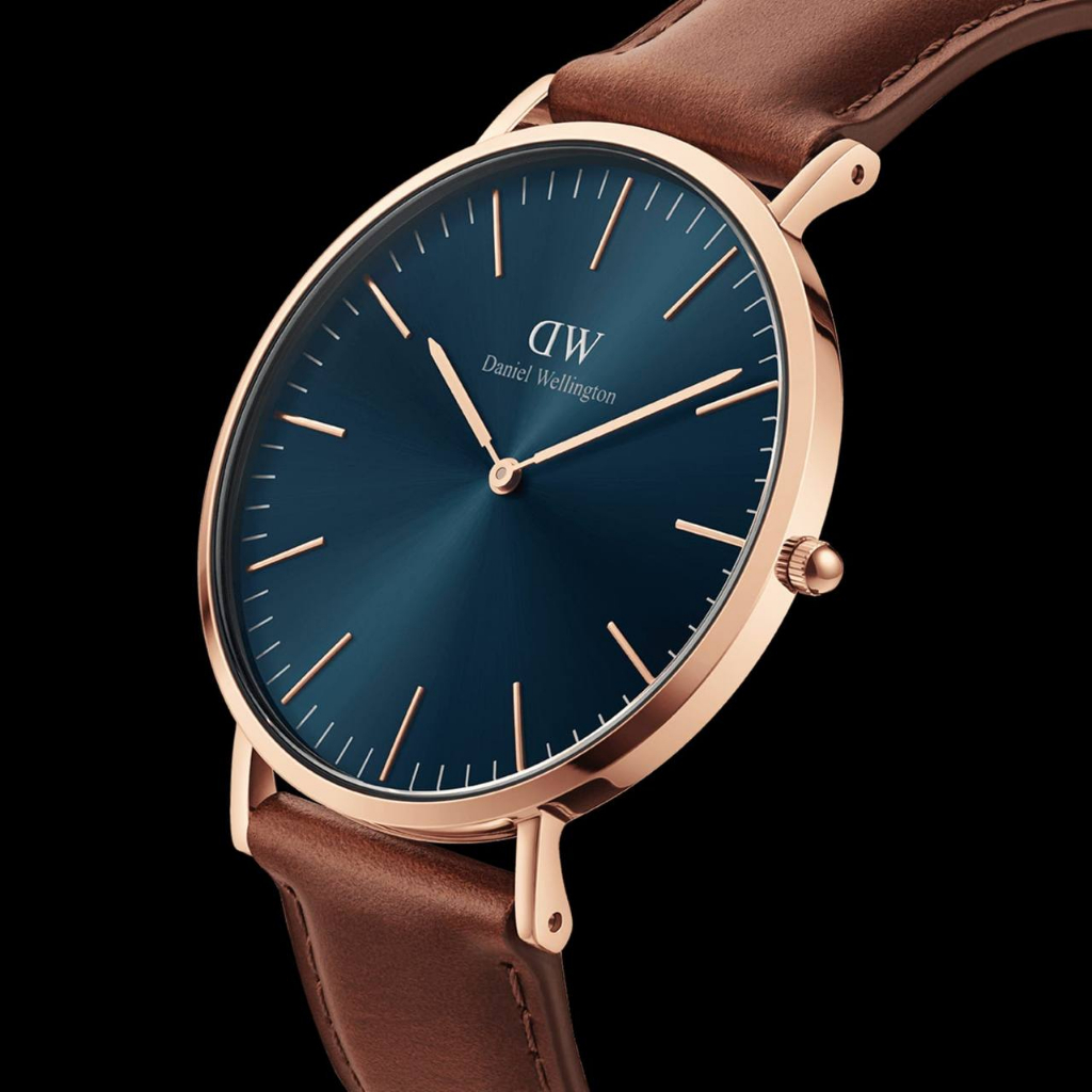 [100% ORIGINAL] Jam Tangan Pria Daniel Wellington Classic St Mawes Rosegold Leather Strap | Dw Original