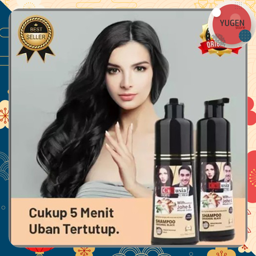 Shampoo Original Black Cultusia Semir Rambut Hitam Sampo