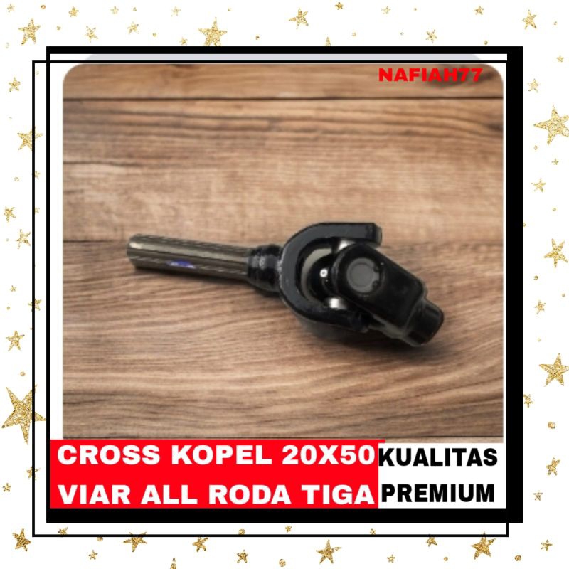 (KUALITAS PREMIUM)CROSS KOPEL 20X50 VIAR ALL RODA TIGA SPARE PARTS MOTOR RODA TIGA