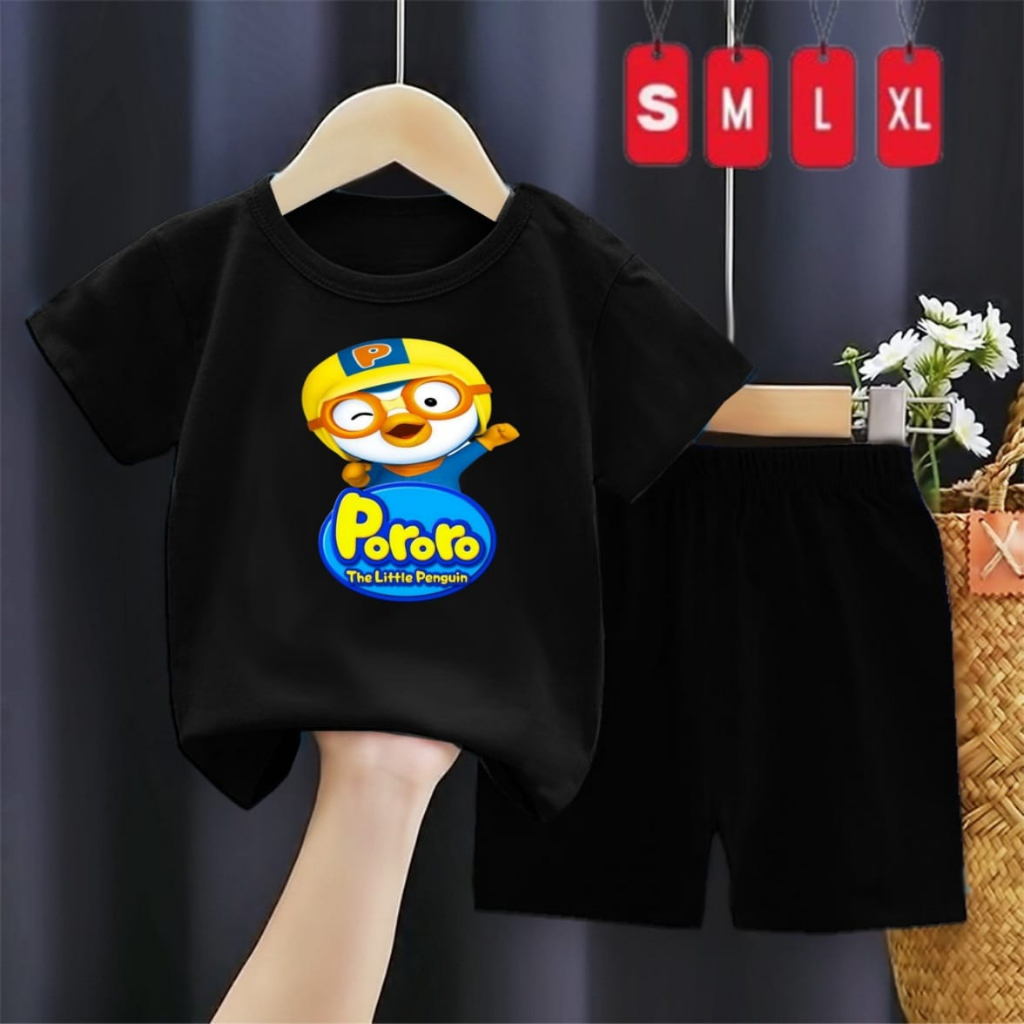 Setelan Anak Sp PE24s Pororo/Baju dan Celana Anak-anak