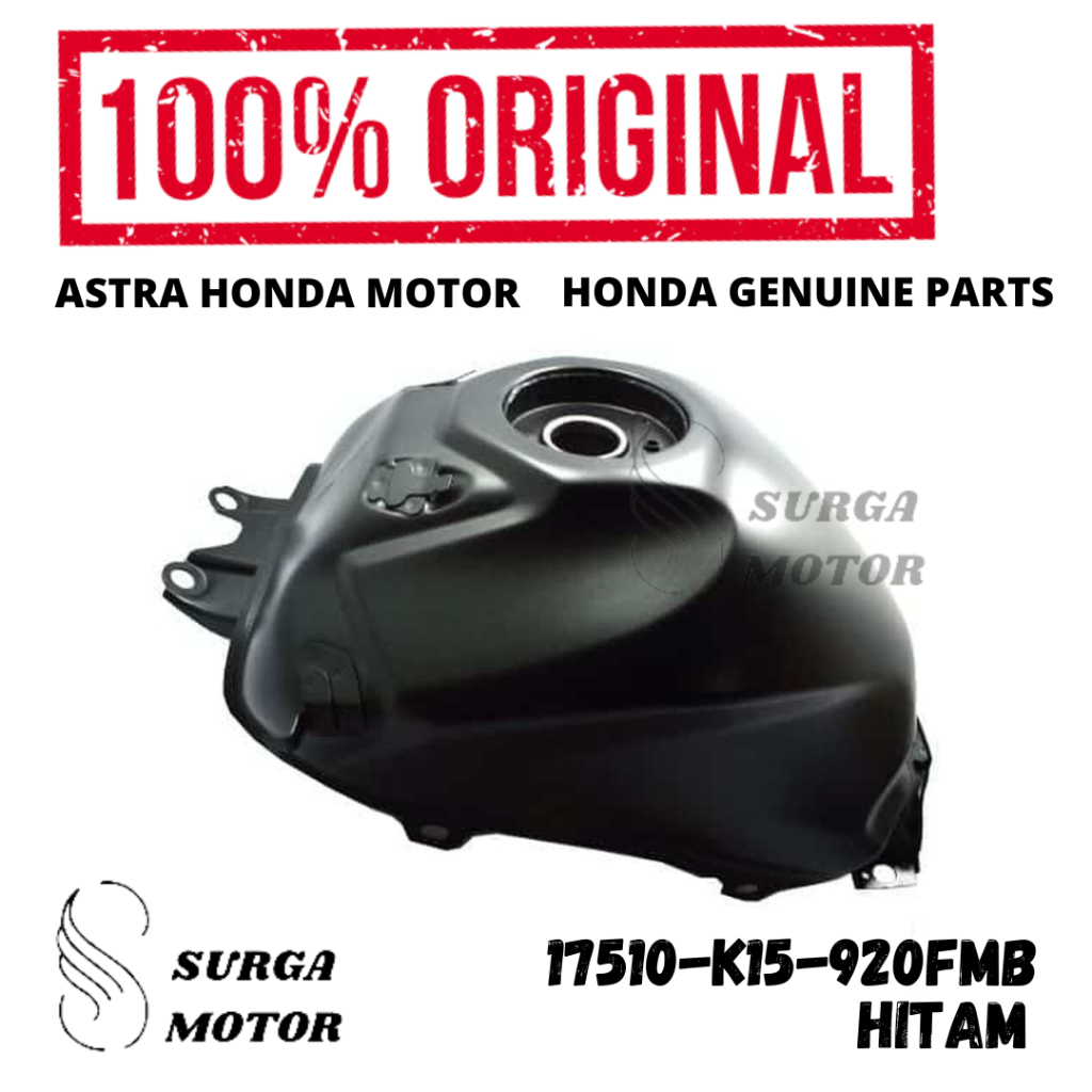 Tanki Bensin Tank Comp Fuel Hitam New CB150R Streetfire K15G K15M Original Honda AHM 17510-K15-920FM