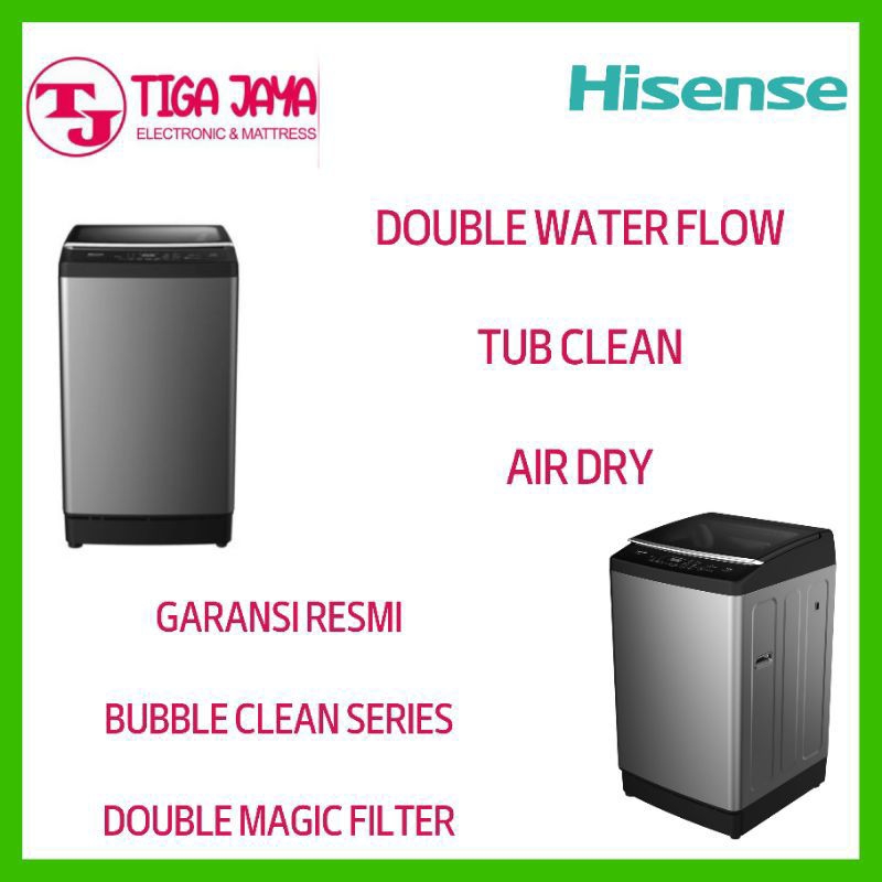 Hisense WTJH1313UB Mesin Cuci Top Loading