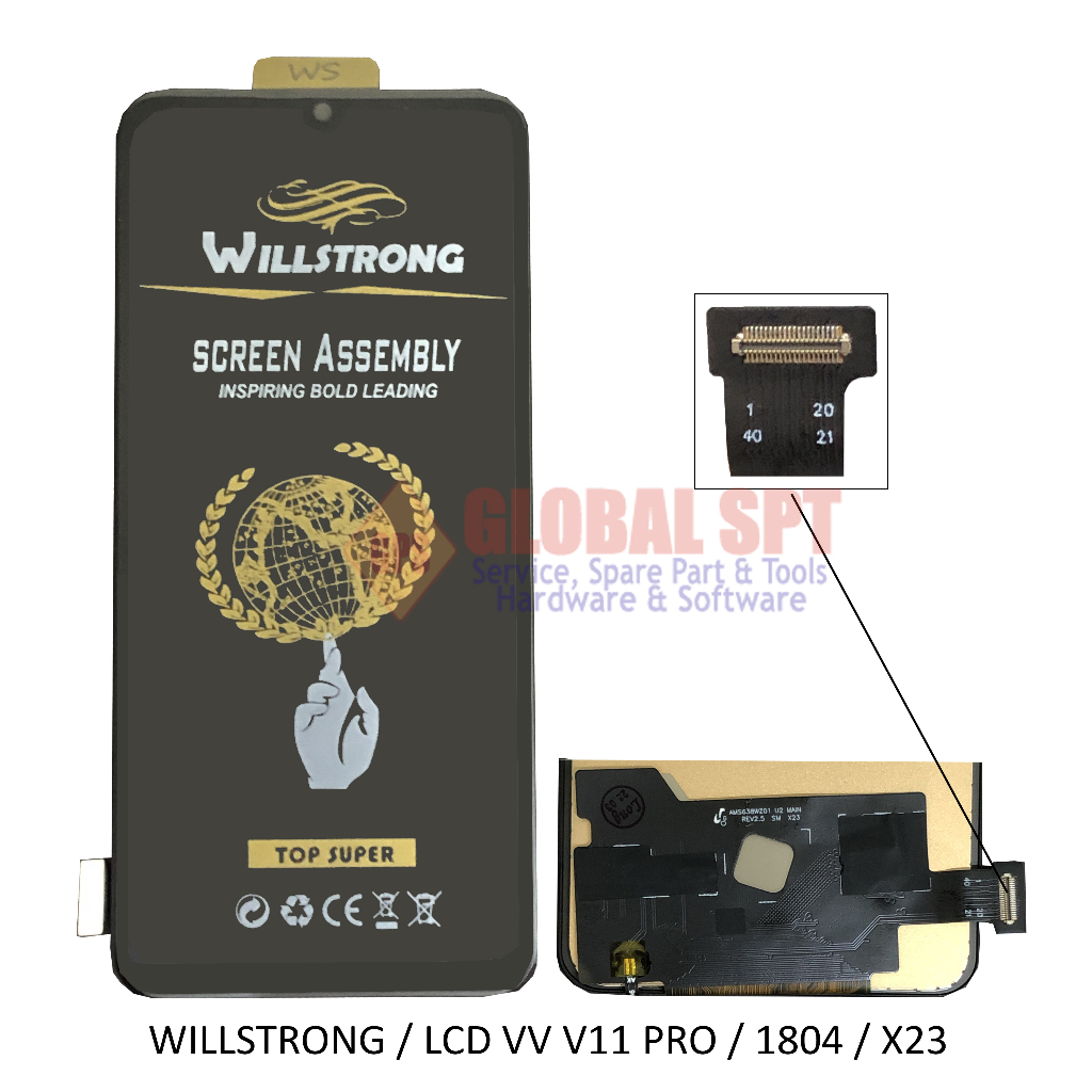 WILLSTRONG / LCD TOUCHSCREEN VIVO V11 PRO / 1804 / X23