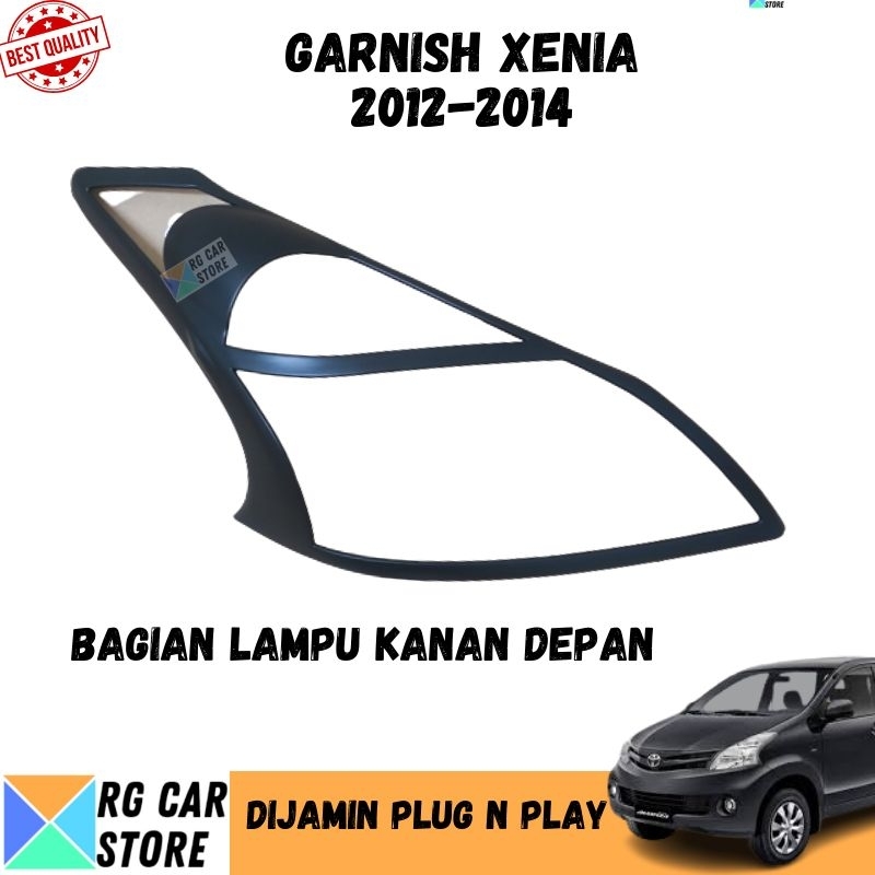 GARNISH XENIA 2012-2014 HITAM DOFF DIJAMIN PNP TINGGAL PASANG BERKUALITAS