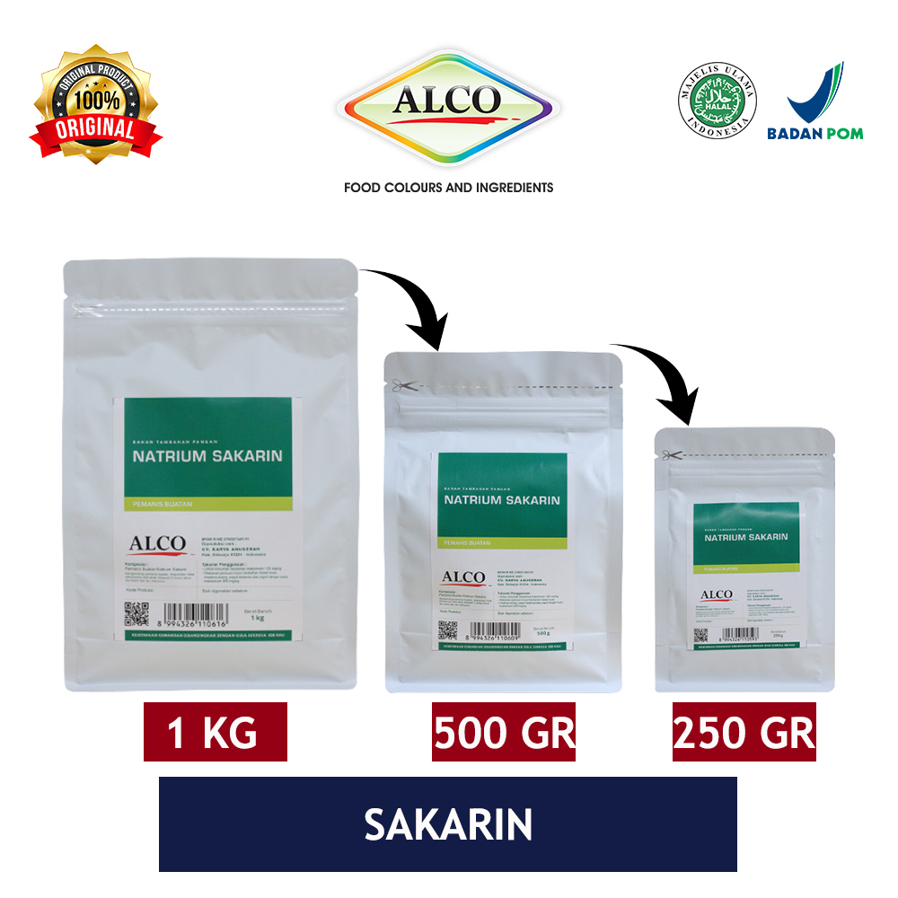 Natirum Sakarin Sari Manis Pemanis ALCO 500 gr