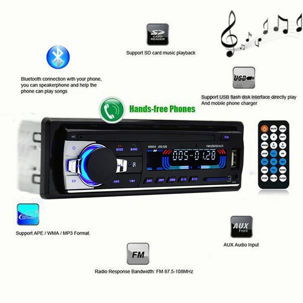 WTW11 Tape Audio Mobil Multifungsi Pemutar MP3 Player Bluetooth FM Radio Tip Mobil Car Audio Musik