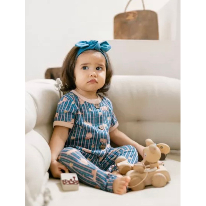 Bohopanna Baby Set Lengan Setelan Baju Pendek Celana Panjang Set Baju Bayi &amp; Anak Boho baby