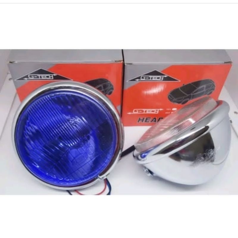 Reflektor Lampu Depan Motor Cb Hedlamp Jutek Pesek Kualitas Terbaik