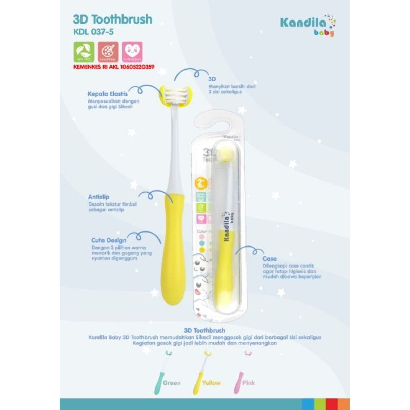 KANDILA BABY 3D TOOTHBRUSH / KDL037-5