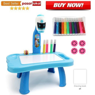 

Promo Meja Bermain Anak LED Projector Art Drawing Board WBP23 - Blue Berkualitas