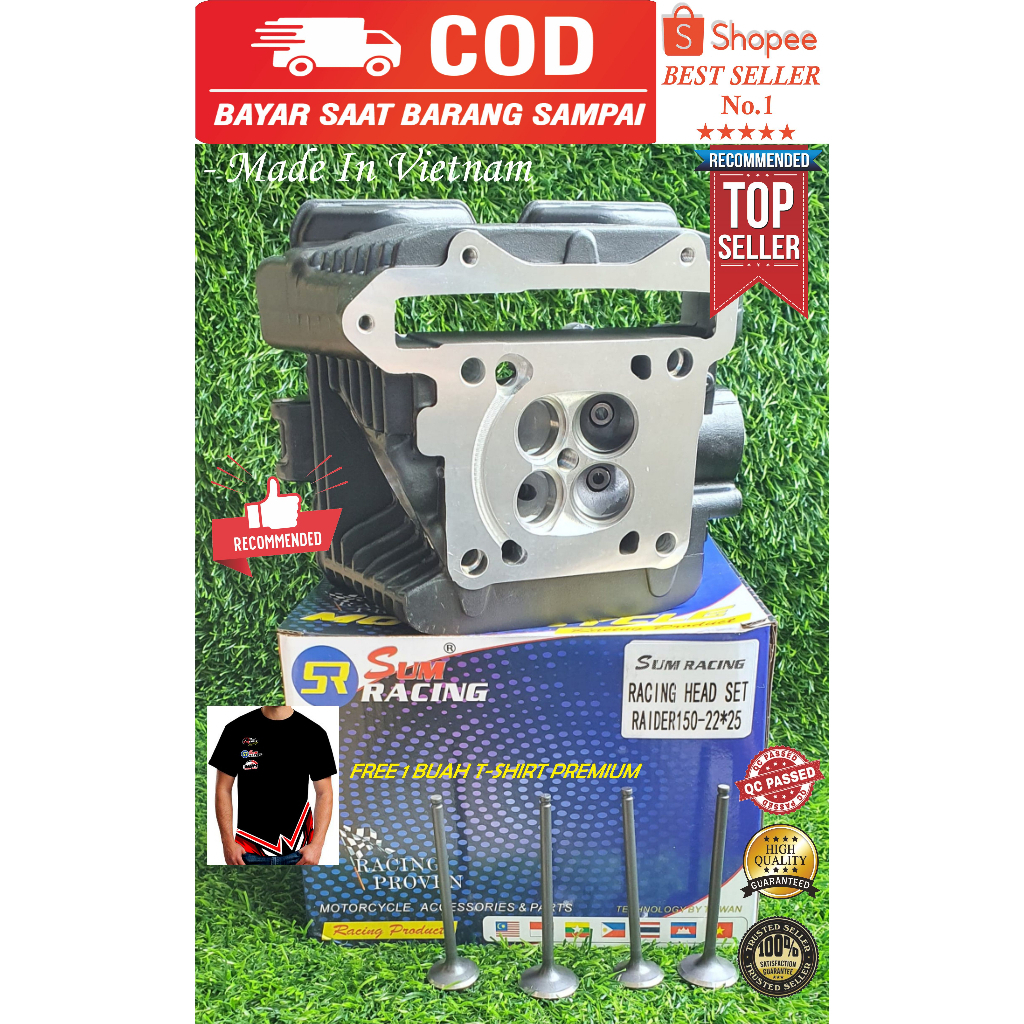 Super Head Satria FU 150 Size 22/25 SUM RACING