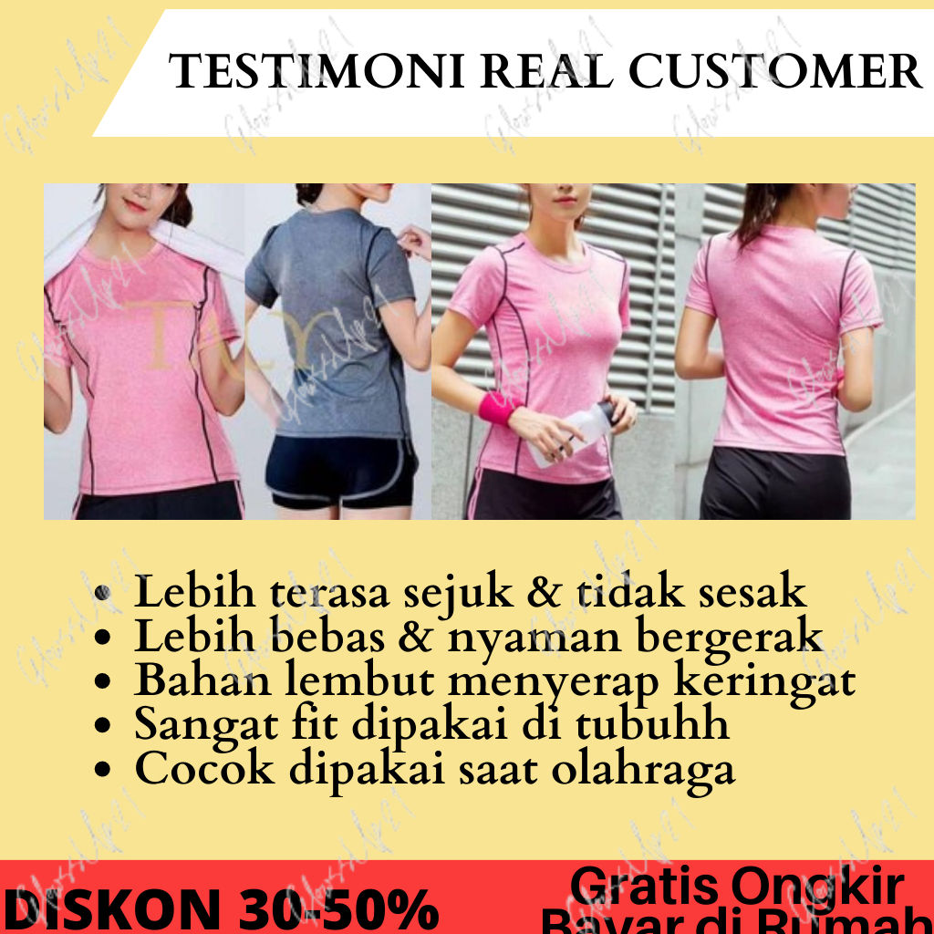 KAOS SPORT TALLY 1006 - BAJU OLAHRAGA WANITA TALLY - KAOS SPORT - Hijau