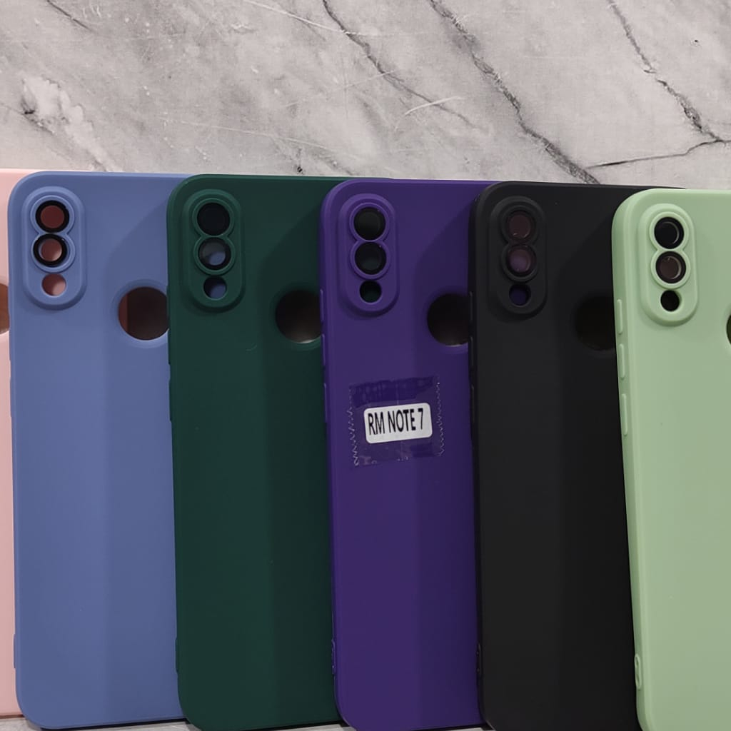 SOFTCASE MACAROON LENSPRO CANDY REDMI NOTE 7 REDMI NOTE 12 4G REDMI NOTE 12 5G WHITE_CELL