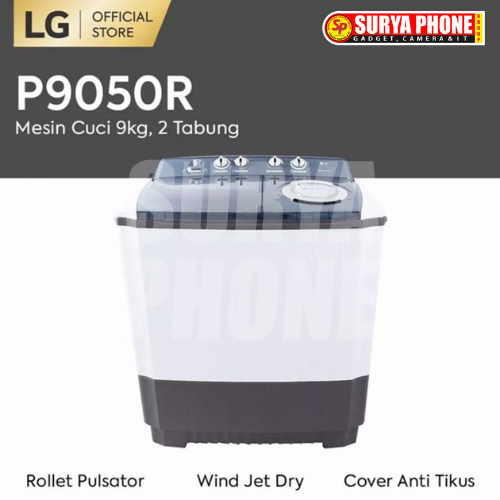 MESIN CUCI LG P9050R MESIN CUCI 2 TABUNG 9KG