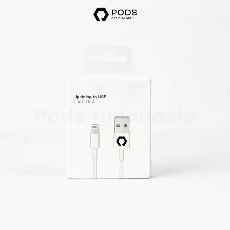 CHARGER 20W Fast Charging - USB to Lightning [Fullset Cable + Adaptor] By Pods Indonesiaaaa