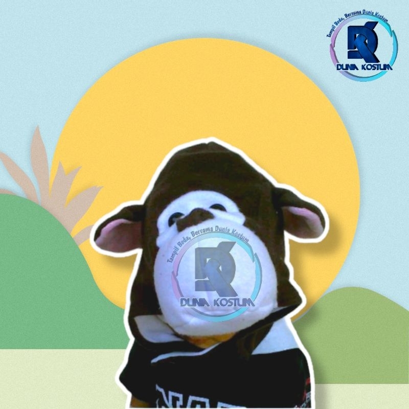 TOPI ANAK KARAKTER BINATANG MONYET/TOPI KARAKTER/TOPI EDUKASI
