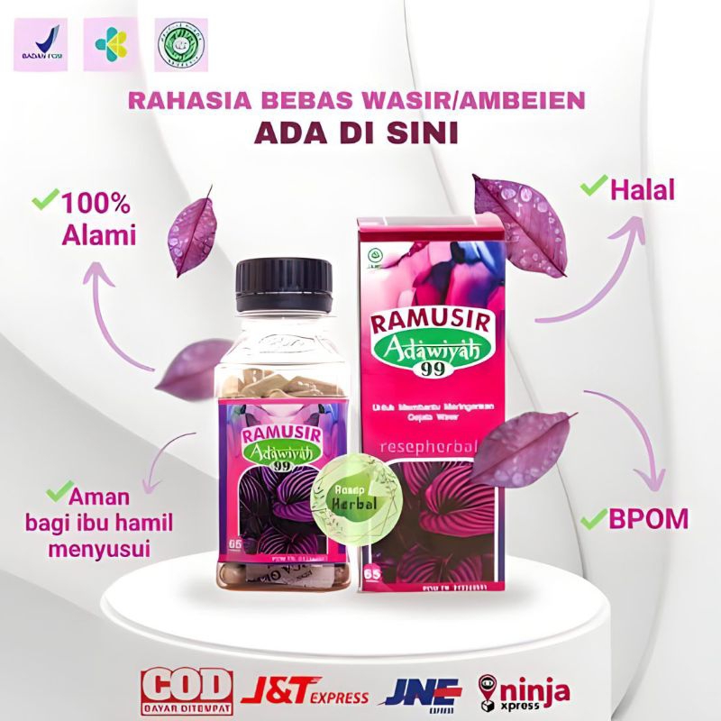 RAMUSIR ADAWIYAH 99 OBAT WASIR OBAT AMBEYEN 100% ORIGINAL