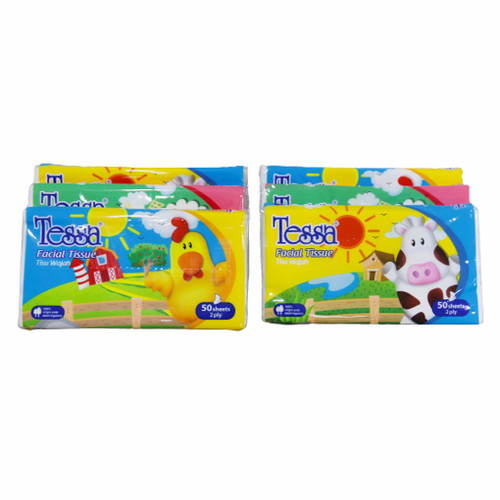 Tisu Tissue Tessa Facial Travel Pack Original 50s 2Ply