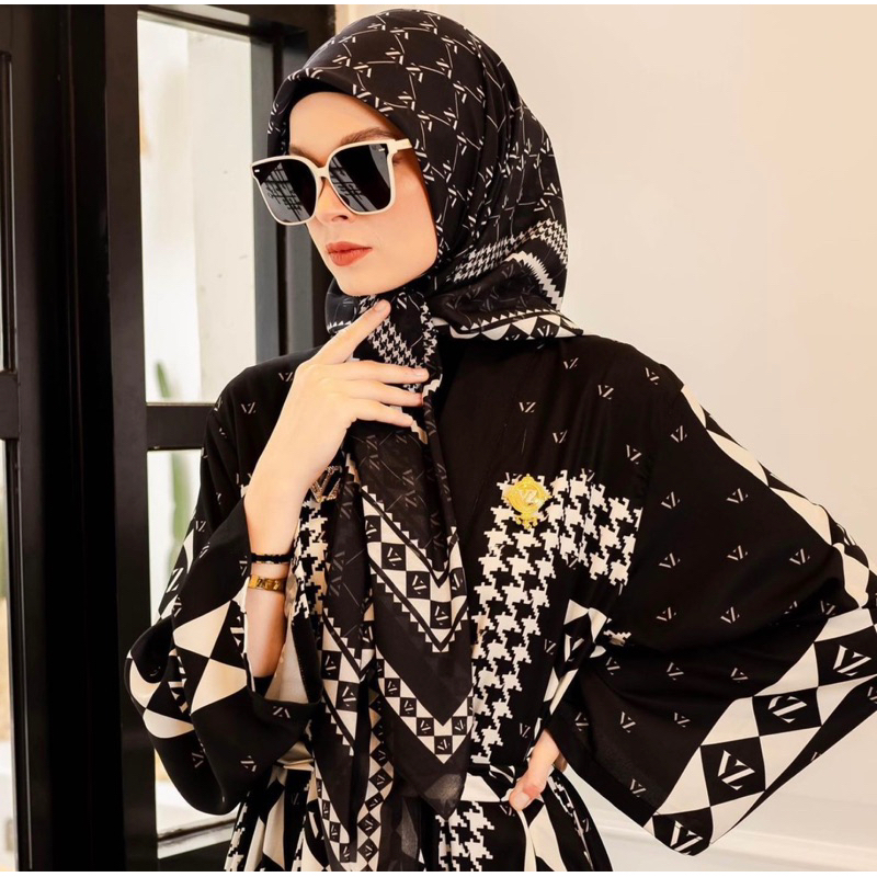 VZ MONOGRAM LADY SCARF BY VIVI ZUBEDI