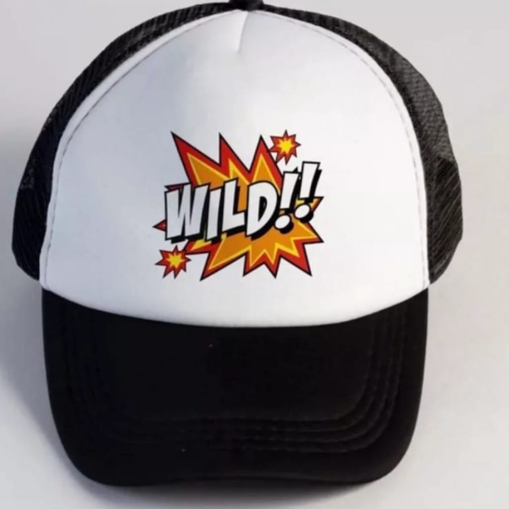 Topi Trucker Hat WILD Best Seller | Topi Pria | Topi | Trucker | Topi Band | Baseball | Band | Topi Jaring | Topi Sablon | Head Studio