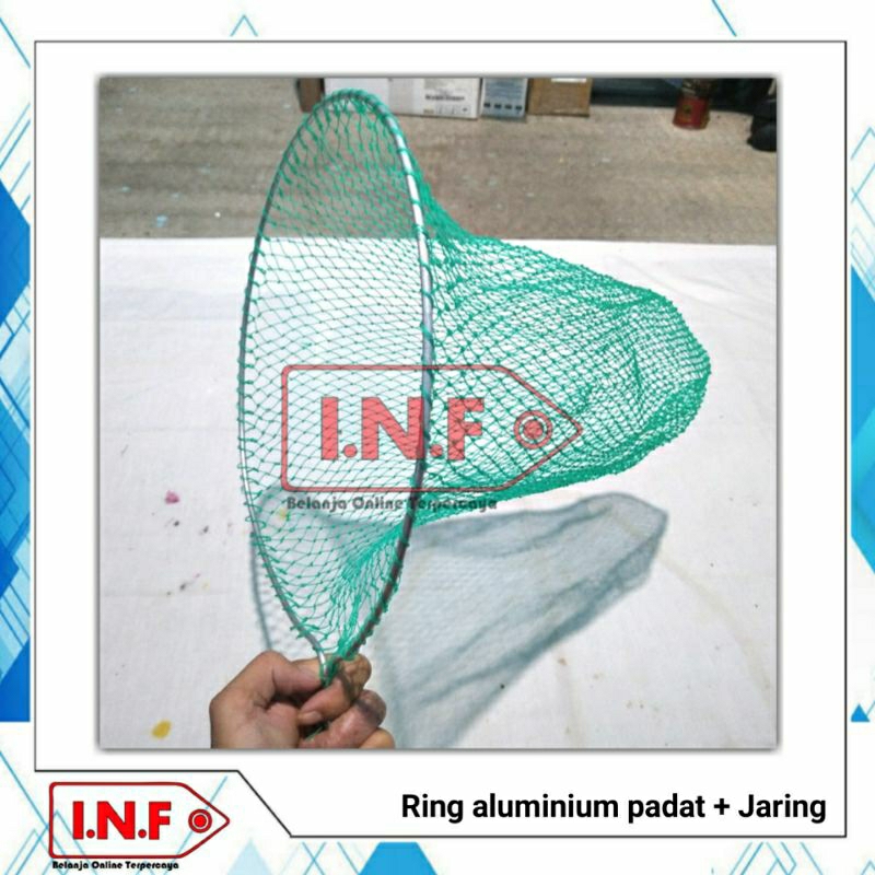 Jaring serok ikan siap pakai + serokan besar dan kecil + jaring penangkap ikan benang tambang + sair