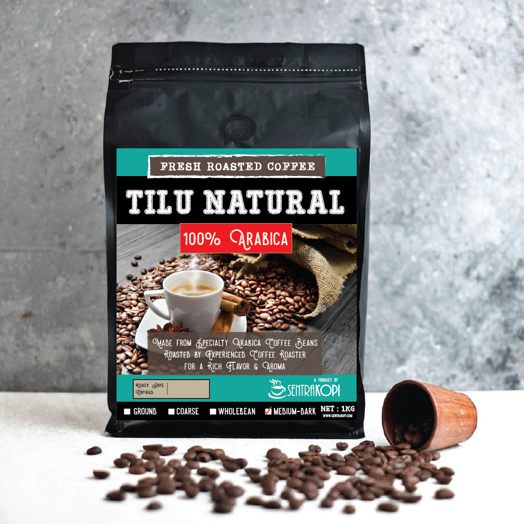 

Kopi Arabika Gunung Tilu Natural 1 KG - BUBUK / BIJI - Premium Arabica Coffee by Sentra Kopi 1Kg