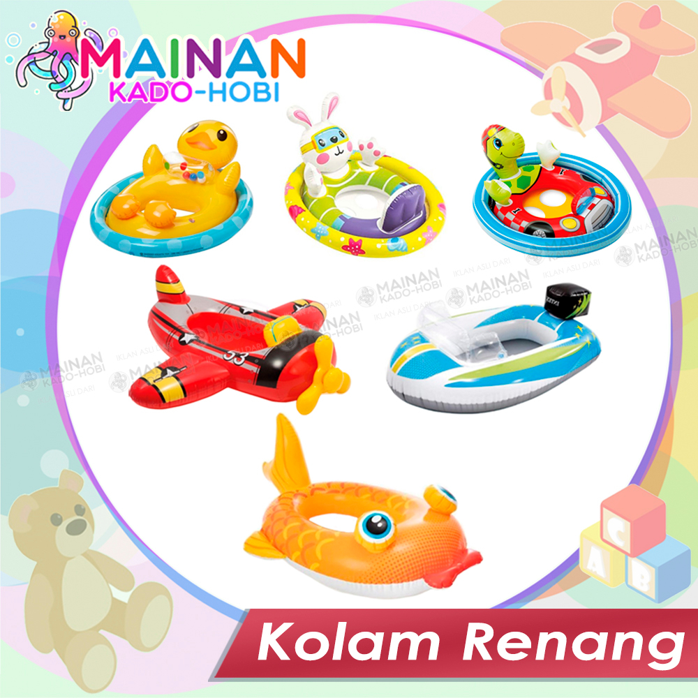 HADIAH ULANG TAHUN MAINAN EDUKASI ANAK SWIMMING POOL KOLAM RENANG KARET ANAK KARAKTER