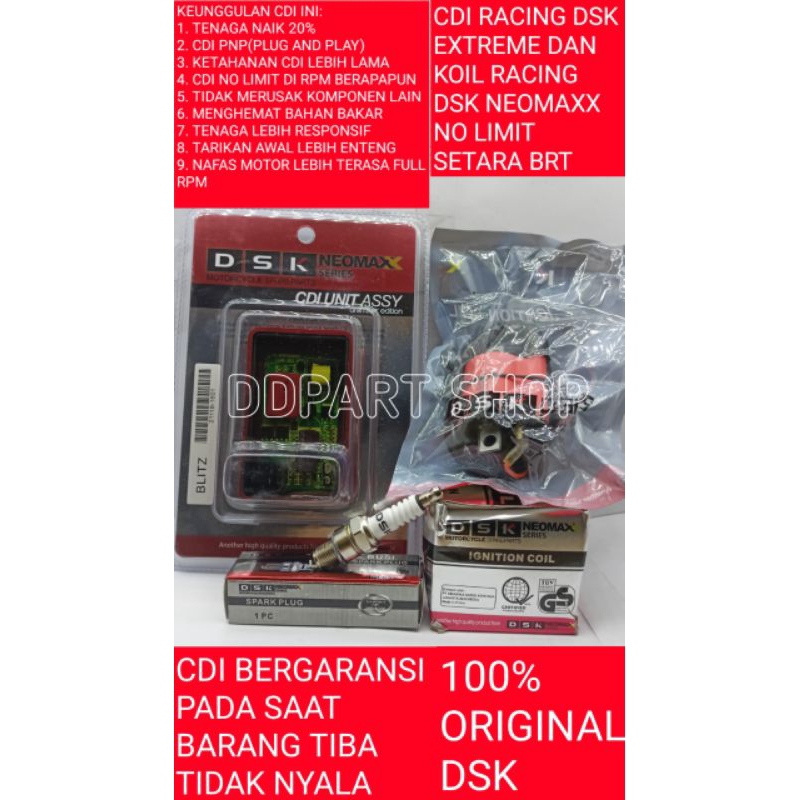 CDI DSK RACING NO LIMIT & KOIL RACING DSK & BUSI RACING DSK BLITZ JOY KAZE ATHLETE PNP KIRANA