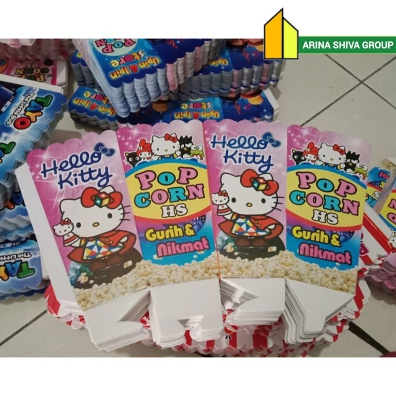 

200 LEMBAR KERTAS POPCORN 12 × 6 PAPER CRAFT POPCORN BERKUALITAS | KARDUS KEMASAN POPCORN UKURAN 12 × 6 PRODUK TERBARU | ARINA SHIVA GROUP 55