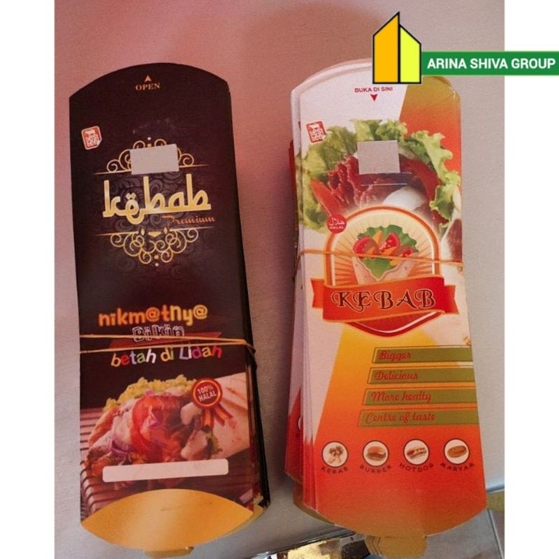 

150 LEMBAR KERTAS KEBAB TARIKAN UKURAN 25 × 9,5 CM HIGH QUALITY PAPER CRAFT TEBAL PRODUK TERBARU | KOTAK KEBAB KEKINIAN | DUS KEBAB VIRAL TIKTOK | KEMASAN KEBAB KEKINIAN | BOX KEBAB VIRAL | ARINA SHIVA GROUP 5943