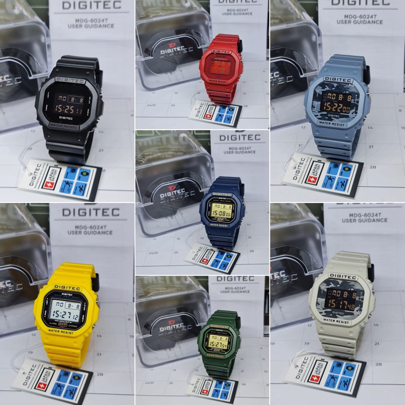 Jam tangan DIGITEC DG 6024 / MDG 6024 / MDG 6024T Original