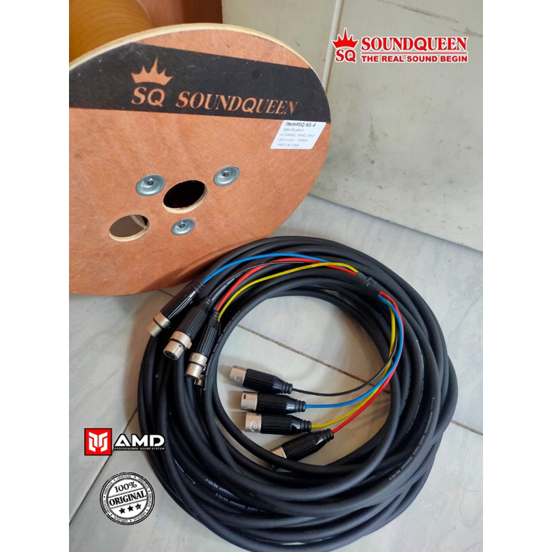 kabel input 4 chanel soundqueen 10 meter