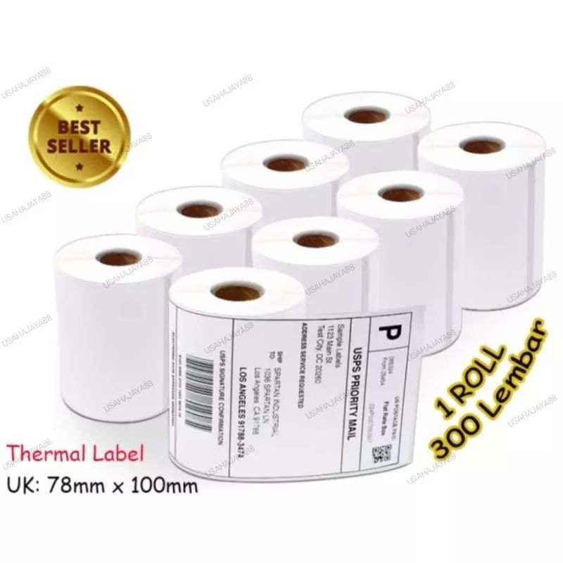 

Label STICKER BARCODE (Label Resi) 78 x 100mm isi 300 pcs