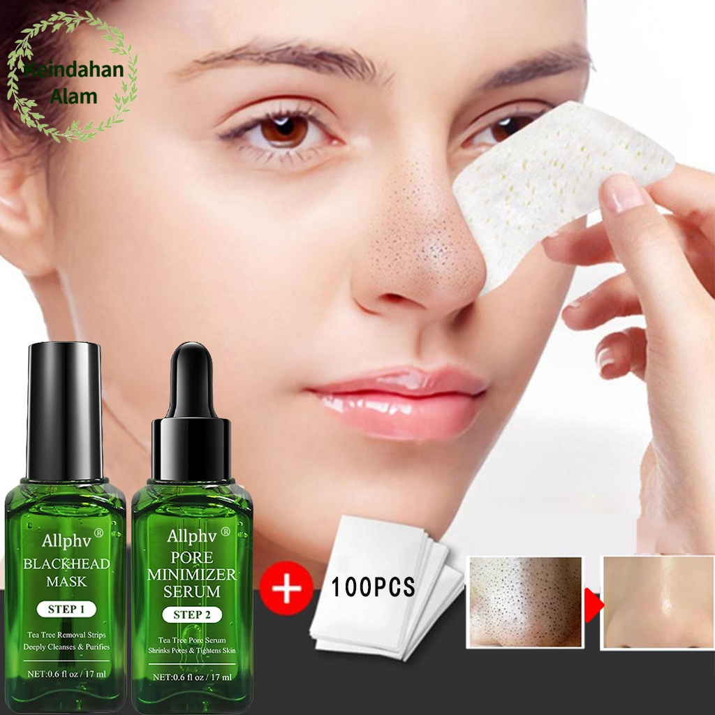 QEILA - Allphv All Step | Blackhead Remover Set Step1 | Blackhead Mask Step2 Pore Minimizer Serum