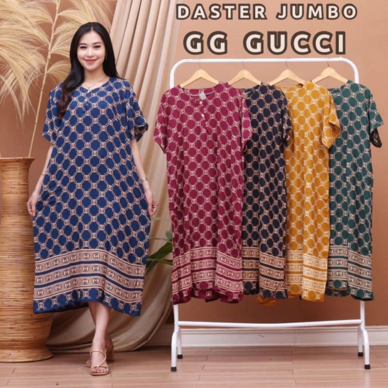 DASTER JUMBO CABUTAN KANCING DEPAN BUMIL MOTIF GUCCI