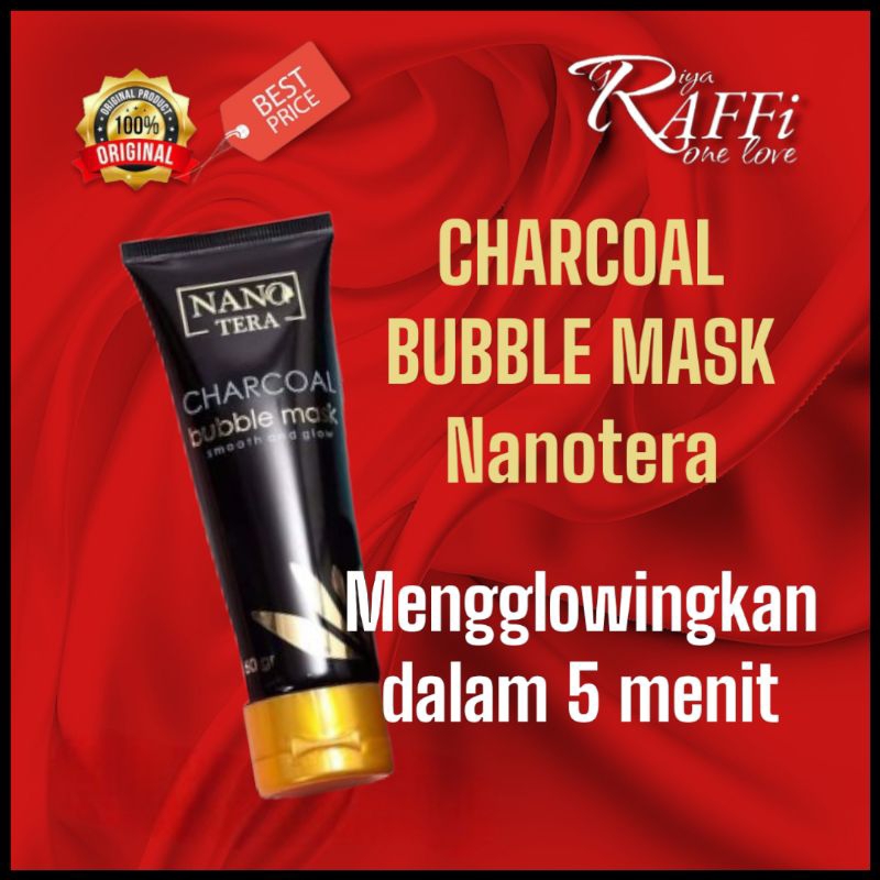 Nanotera Masker Charcoal / Nanotera Charcoal Bubble Mask
