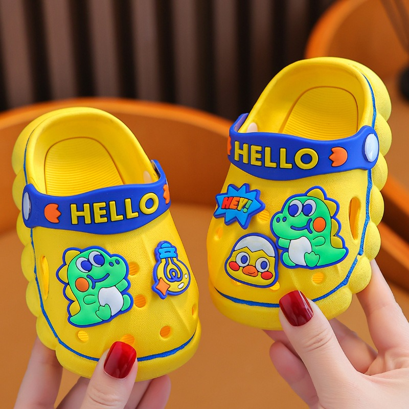 littlekiddoss SH2312 Sendal Bapao Anak Bayi Balita 0-6 Tahun Import Sandal Baim Bayi Sepatu Sendal Dino Anak Bahan Eva size 18-30