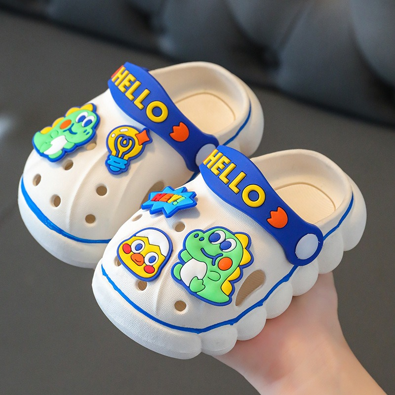 littlekiddoss SH2312 Sendal Bapao Anak Bayi Balita 0-6 Tahun Import Sandal Baim Bayi Sepatu Sendal Dino Anak Bahan Eva size 18-30