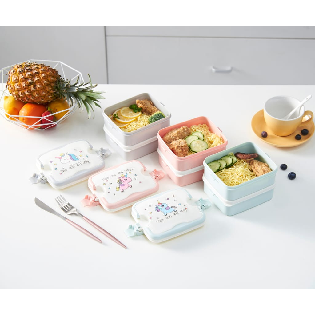 LUNCH BOX 6301 / KOTAK MAKAN UNICORN 2 TINGKAT