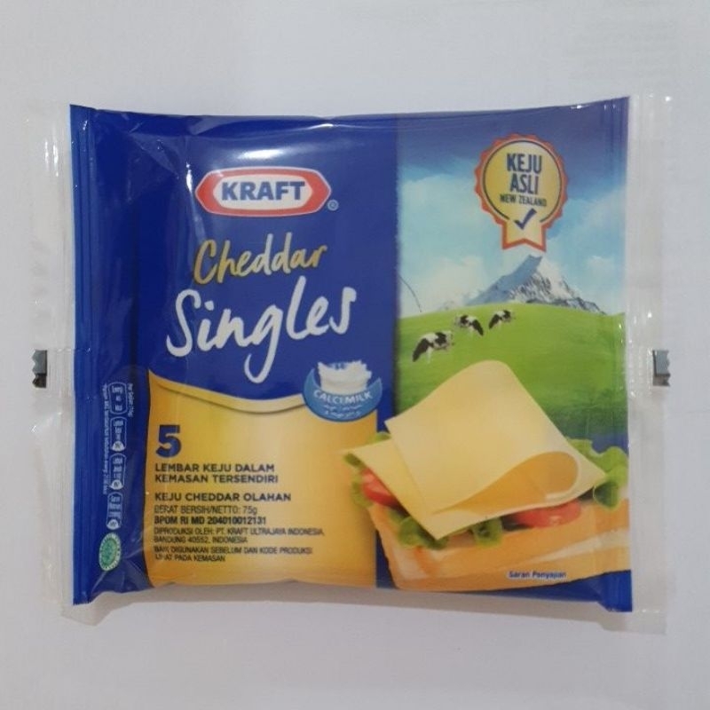 

Kraft cheddar Singles / slice isi 5 lembar