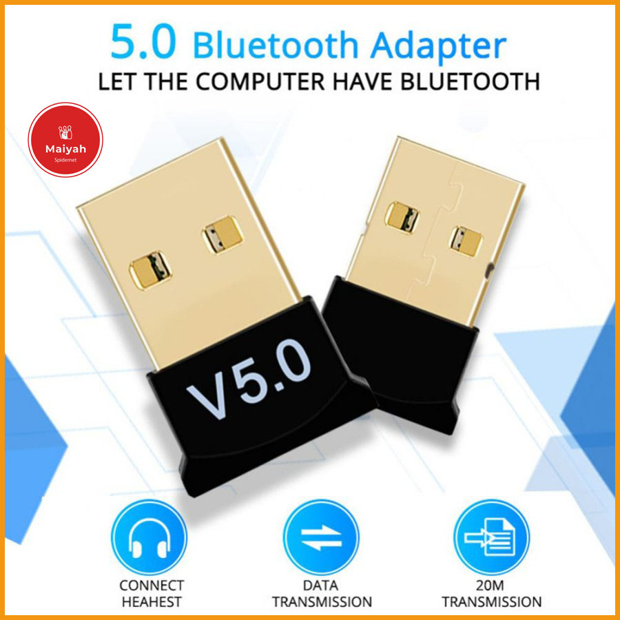 Bluetooth V 5.0 Transmitter Receiver Dongle Mini USB Adapter PC Laptop komputer computer speaker Blu