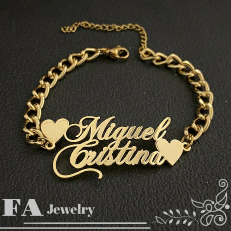 gelang nama lapis emas 14k gelang bayi sampai dewasa  gelang custom name