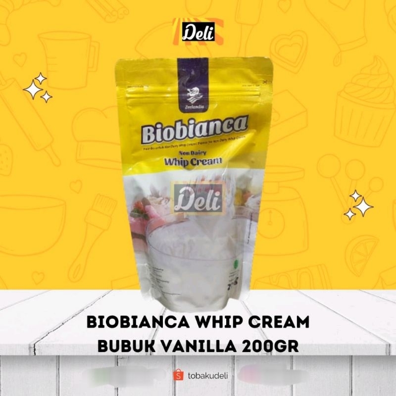 

Zeelandia Biobianca Whipcream Bubuk Vanilla 200gr Pouch